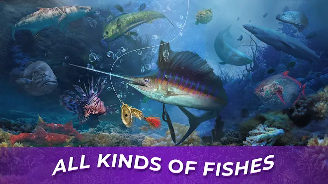 Captura de Fishing Rival com um peixe a saltar fora de água