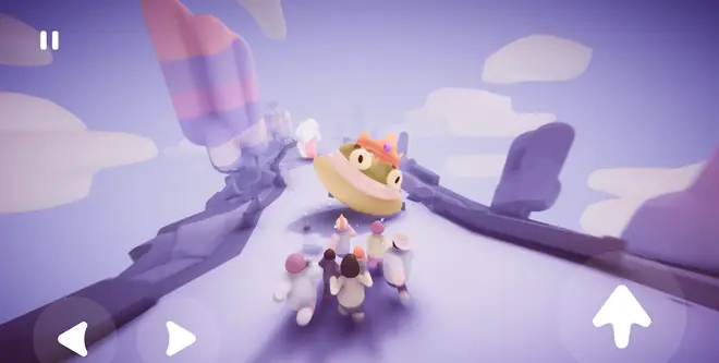 Captura de Populus Run com uma multidão a correr por uma estrada